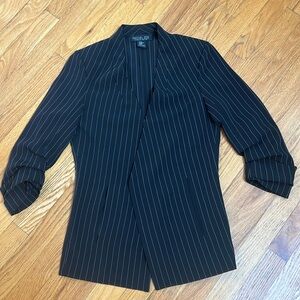 Black striped modern style blazer